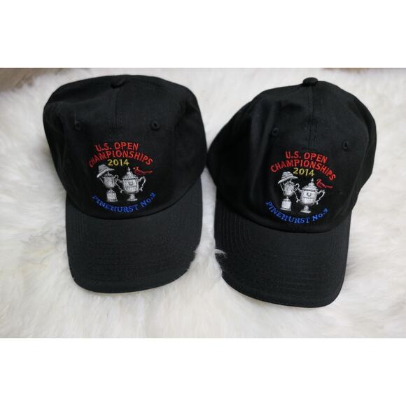NEW LOT OF 2 - US Open Championships 2014 Pinehurst No. 2 USGA Member Hat - Picture 1 of 11